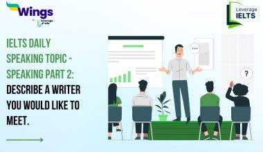 IELTS Daily Speaking Topic: Describe a writer you would like to meet.