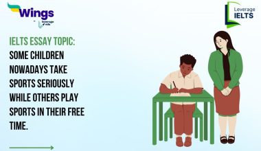 IELTS Daily Essay Topic: Some children nowadays take sports seriously while others play sports in their free time.
