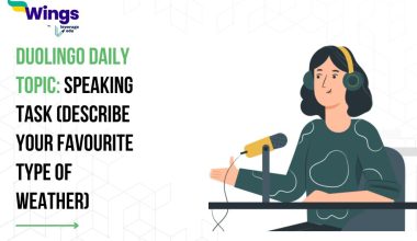 Duolingo Daily Topic: Speaking Task (Describe your favourite type of weather)