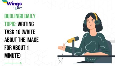 Duolingo Daily Topic: Writing Task 10 (Write about the Image for about 1 minute)