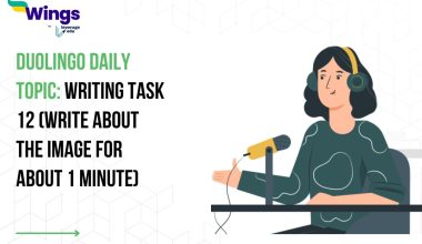 Duolingo Daily Topic: Writing Task 12 (Write about the Image for about 1 minute)