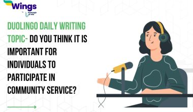 Duolingo Daily Writing Topic- Do you think it is important for individuals to participate in community service?