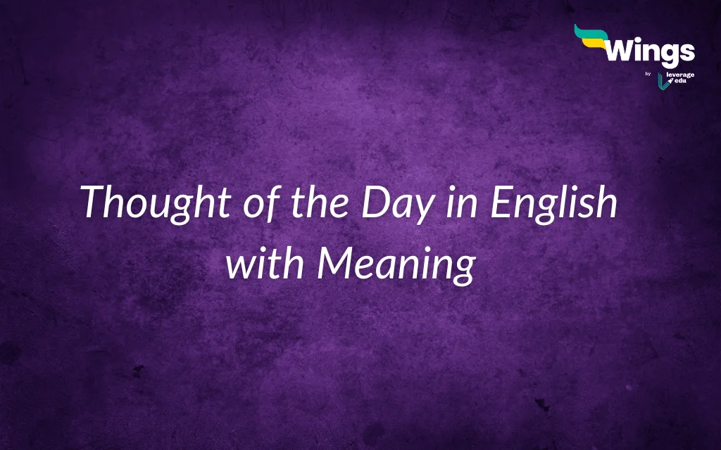 thought of the day in english with meaning