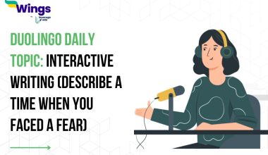 Duolingo Daily Topic: Interactive Writing (Describe a time when you faced a fear)