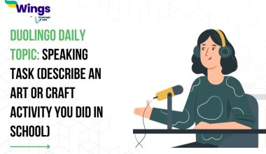 Duolingo Daily Topic: Speaking Task (Describe an art or craft activity you did in school)
