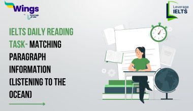 IELTS Daily Reading Task- MATCHING PARAGRAPH INFORMATION (Listening to the Ocean)