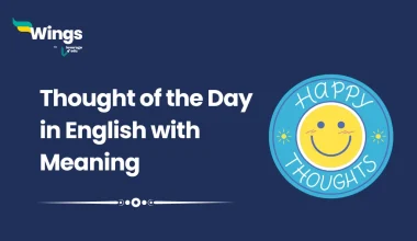 Thought of the Day in English with Meaning
