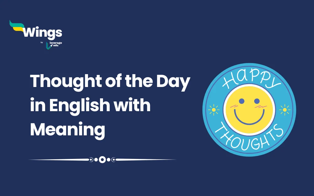 Thought of the Day in English with Meaning