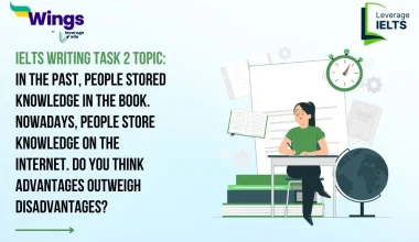 In the Past, People Stored Knowledge in the Book. Nowadays, People Store Knowledge on the Internet. Do You Think Advantages Outweigh Disadvantage
