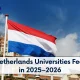 Netherlands University Fees 2025–2026