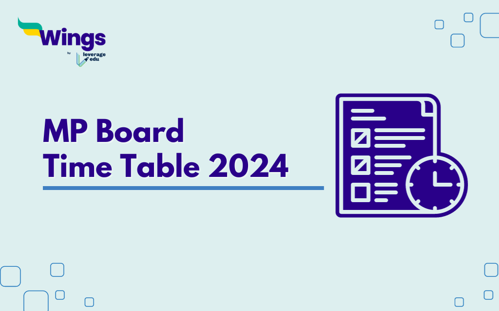 MP Board Time Table 2024