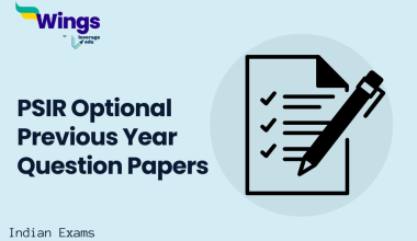 PSIR Optional Previous Year Question Papers