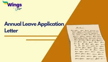 Annual Leave Application Letter