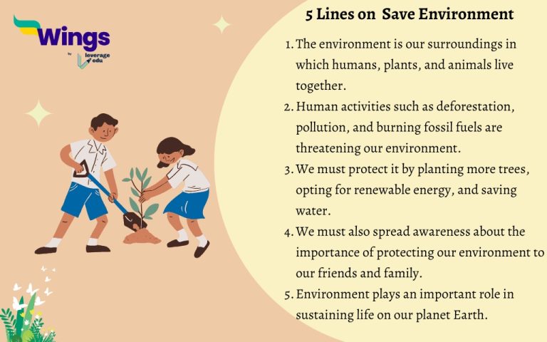 5 and 10 Lines on Save Environment in English for Class 2 to 5 ...