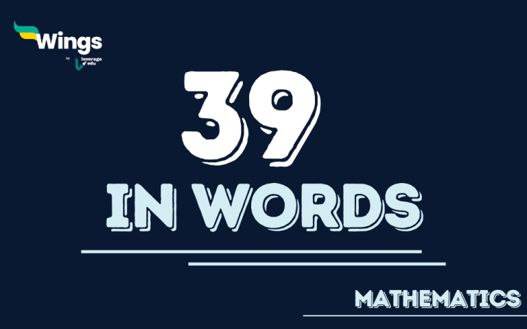 Cpa Maths Example 39 in Words: How to Spell 39 in English and Solved Examples? | Leverage ...