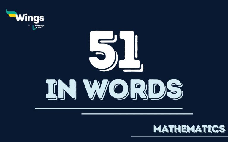 51 in Words: How to Spell 51 in English and Solved Examples - Leverage ...
