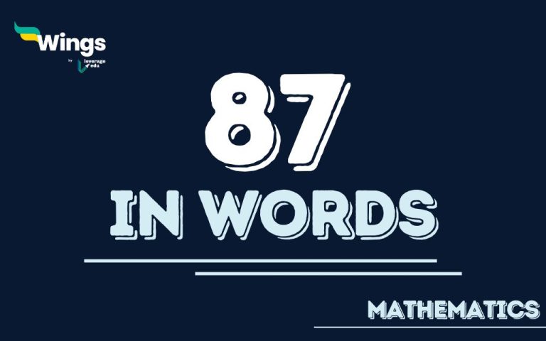 87 in words: How to Spell 87 in English and Solved Examples - Leverage ...