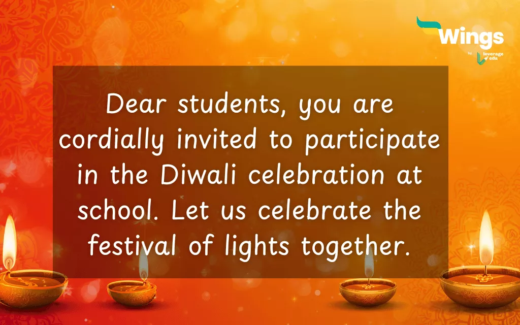 diwali invitation message
