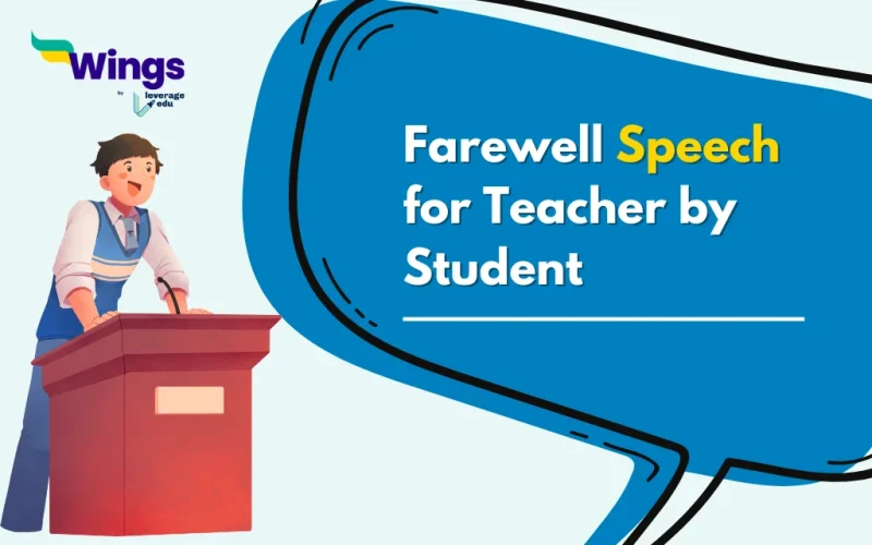 Farewell Speech for Teacher by Student