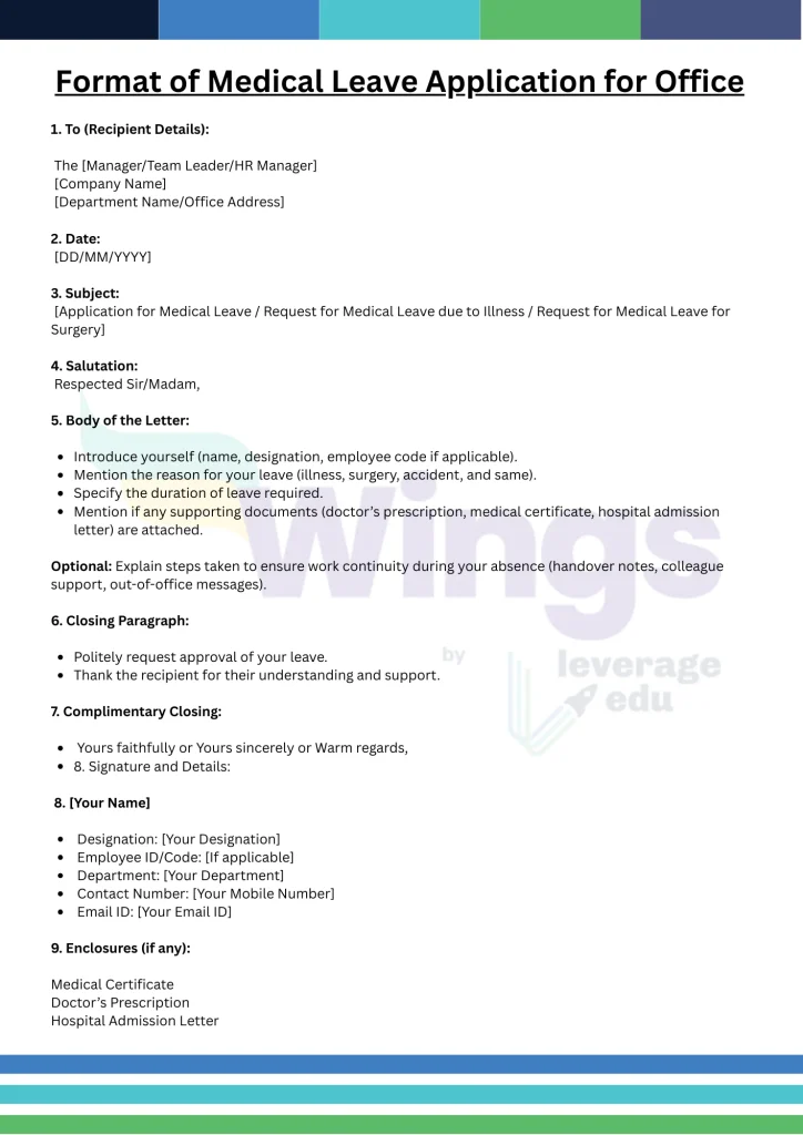 Medical Leave Application for Office