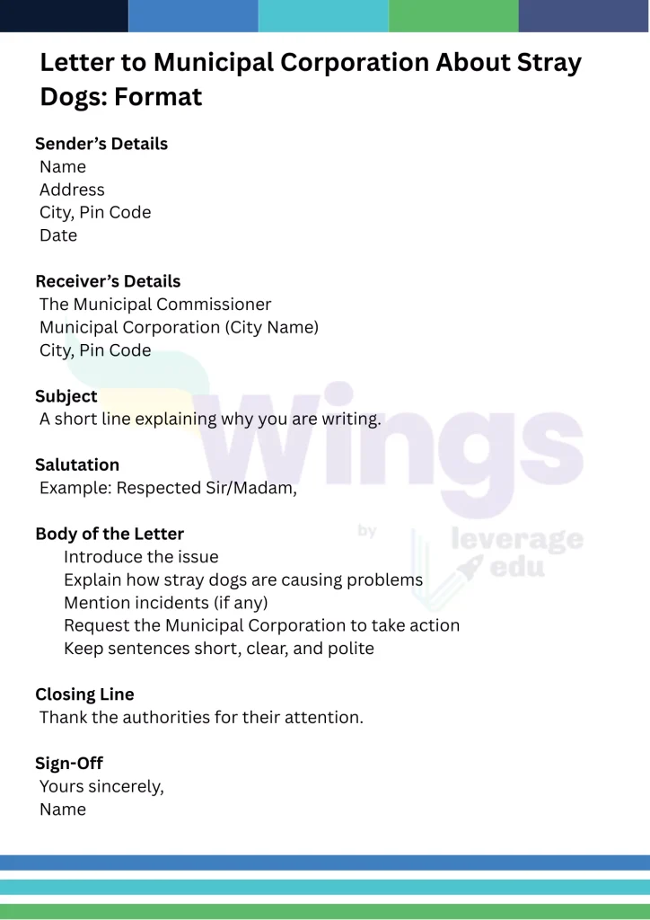 Write a Letter to Municipal Corporation About Stray Dogs