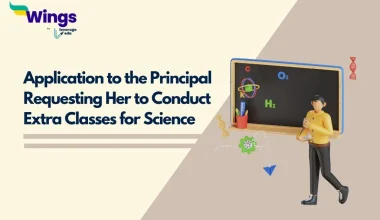 Application to the Principal Requesting Her to Conduct Extra Classes for Science
