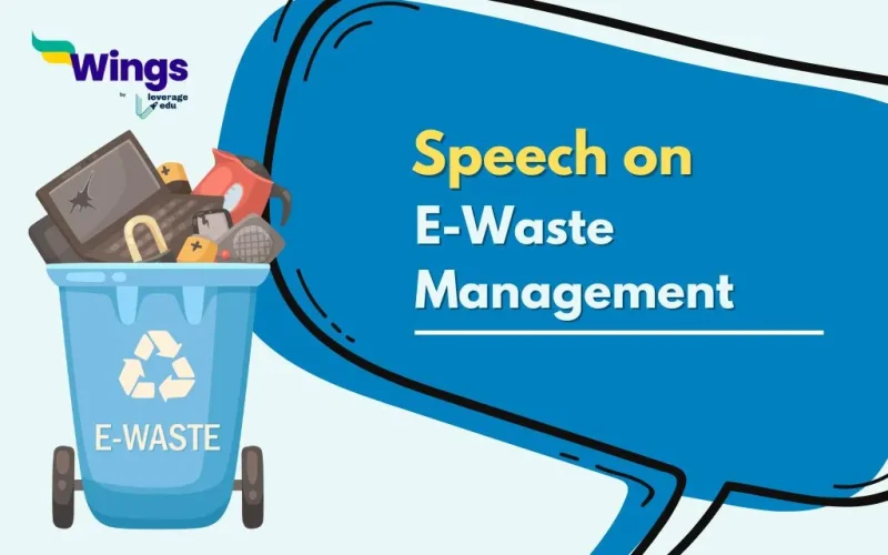 Speech on E-Waste Management