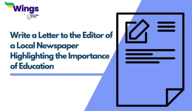 Write a letter to the editor of a local newspaper highlighting the importance of education
