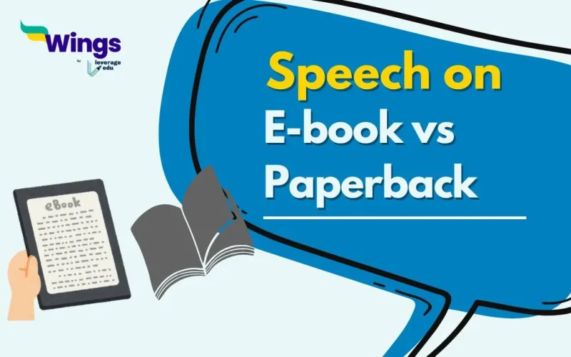 Speech on E-book vs Paperback
