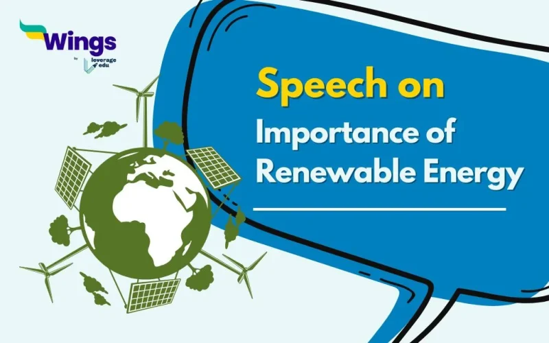Speech on Importance of Renewable Energy