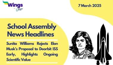 School Assembly News Headlines 7 March 2025