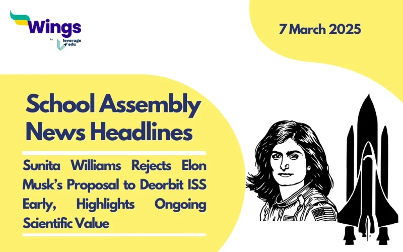 School Assembly News Headlines 7 March 2025