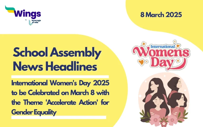 School Assembly News Headlines 8 March 2025