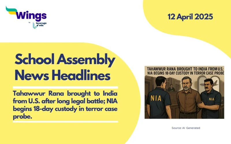 school assembly news headlines 12 april 2025
