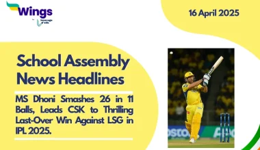 school assembly news headlines 16 april 2025