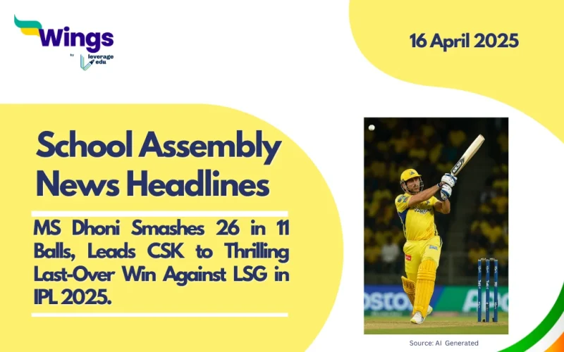 school assembly news headlines 16 april 2025