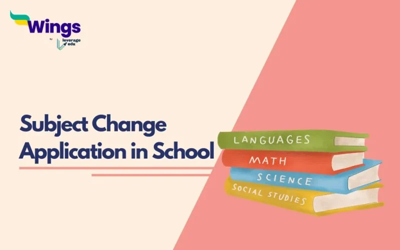 Subject Change Application in School