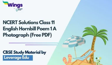 NCERT Solutions Class 11 English Hornbill Poem 1 A Photograph