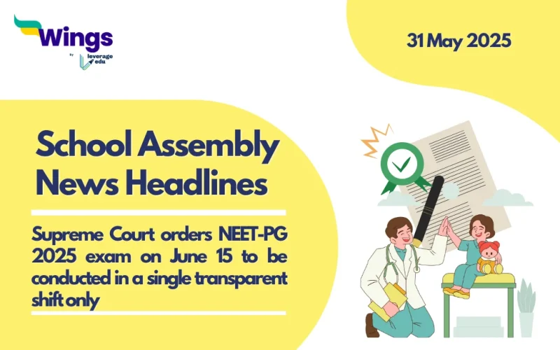 school assembly news headlines 31 may 2025