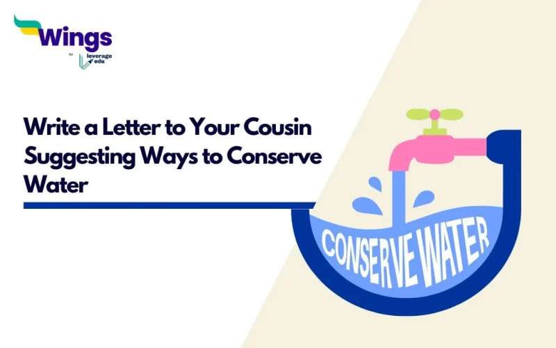 Write a Letter to Your Cousin Suggesting Ways to Conserve Water
