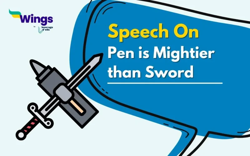 Speech on Pen is Mightier than Sword