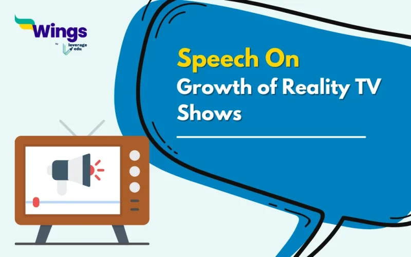 Speech on growth of reality TV shows