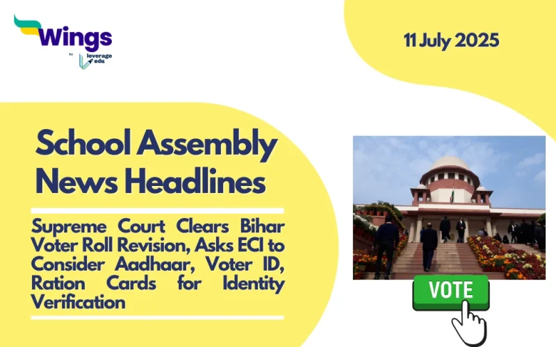 school assembly news headlines 11 July 2025