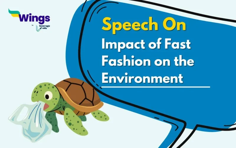 Speech on Impact of Fast Fashion on the Environment