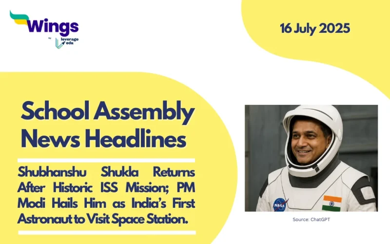 school assembly news headlines 16 July 2025