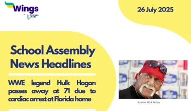school assembly news headlines 26 July 2025