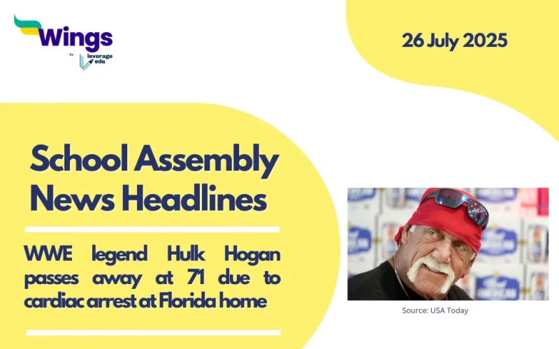 school assembly news headlines 26 July 2025