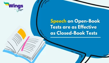 Speech on Open-Book Tests are as Effective as Closed-Book Tests