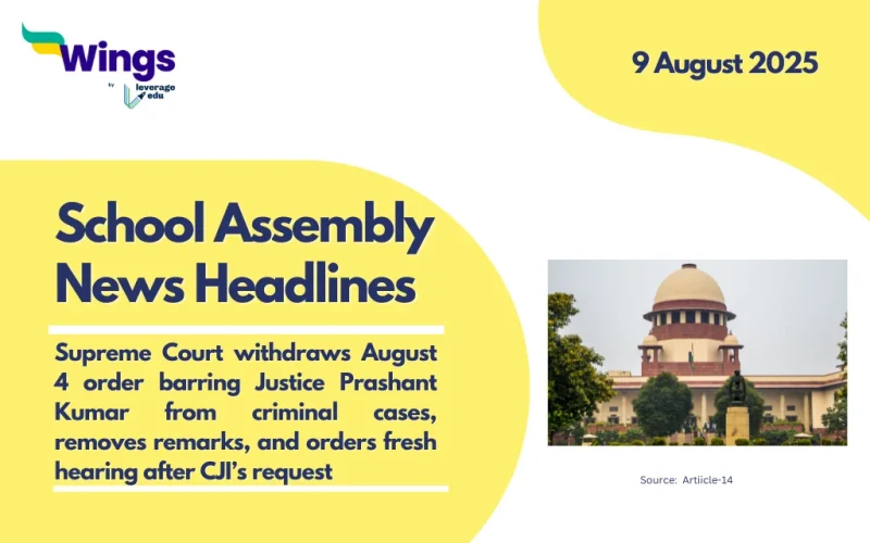 school assembly news headlines 9 august 2025