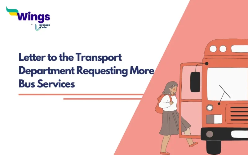 Letter to the Transport Department Requesting More Bus Services (1)